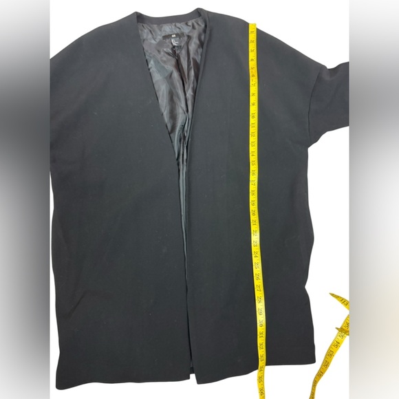 H&M Black Open Front Jacket Size Large - Picture 10 of 12